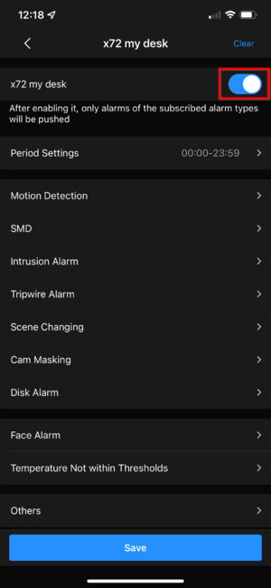 6. Enabled Alarm Subcription - DMSS Notification.png